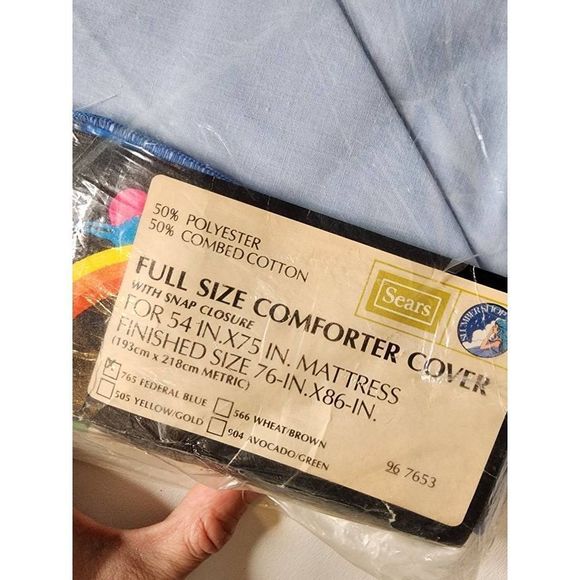 Vintage 70s Sears comforter cover new - Picture 4 of 5